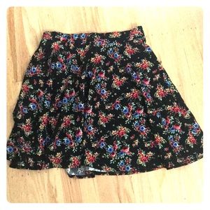 Black rose skirt